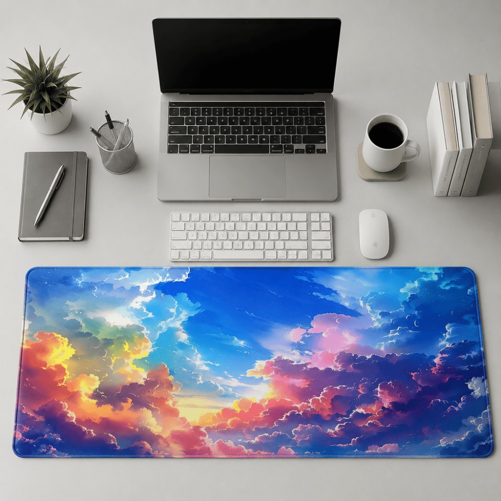 Laptop Accessories Officeworks - Impresión colorida de un cielo con