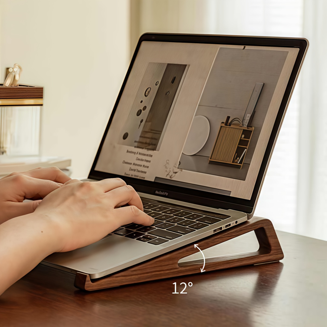 Laptop Accessories All In One - Soporte portátil plegable de madera para