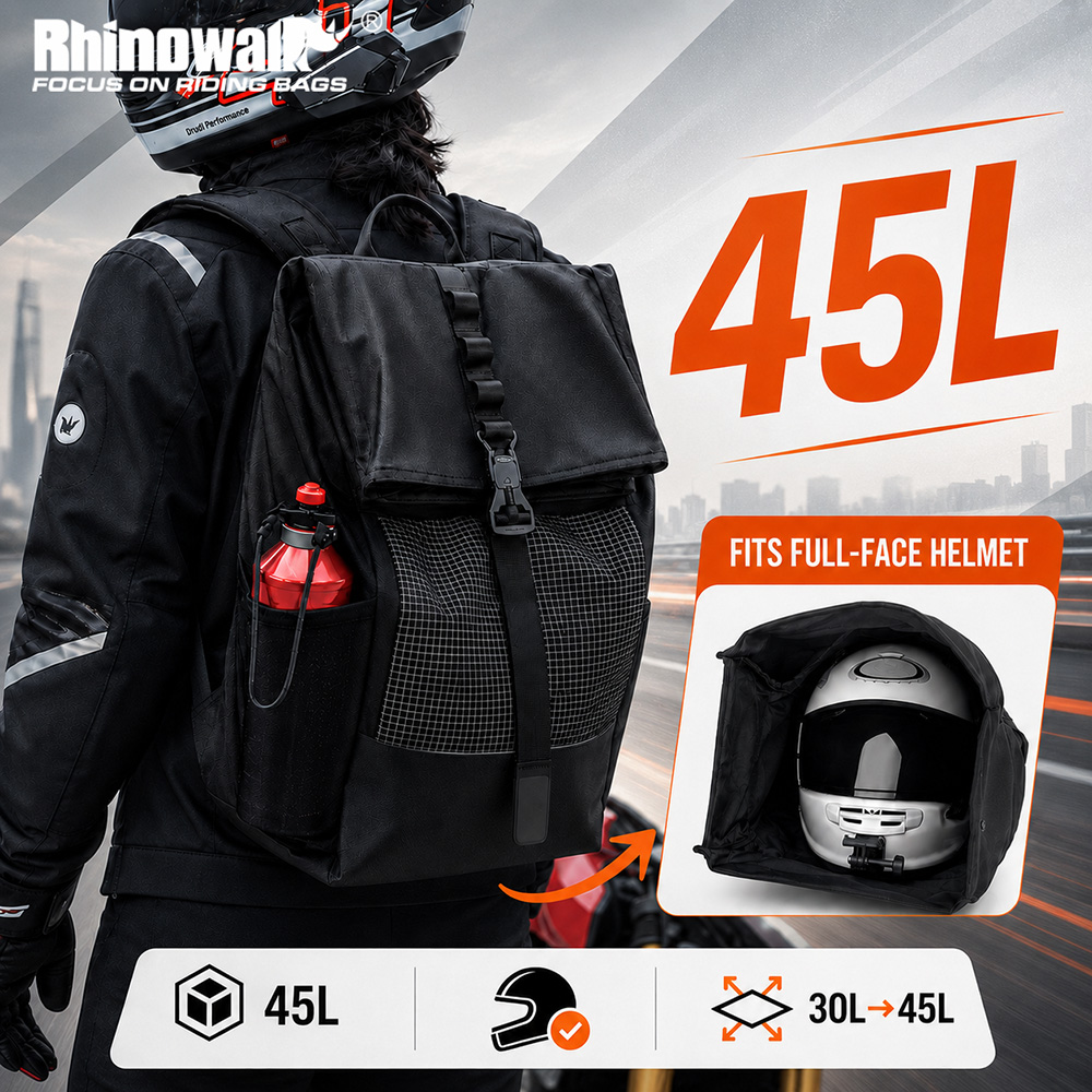 Laptop Accessories Bag - Mochila para Casco de Motocicleta Rhinowalk