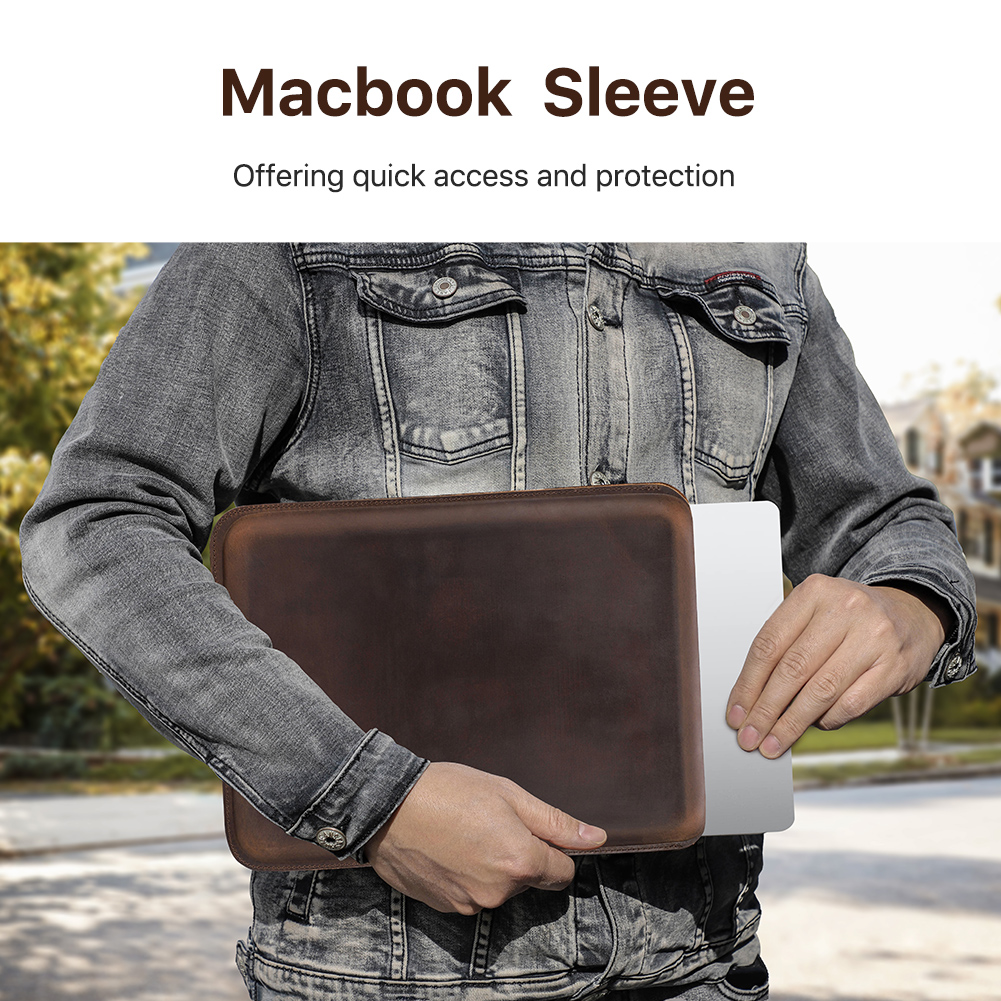 Funda de cuero genuino de lujo - Laptop Accessories Bag reseña y precio