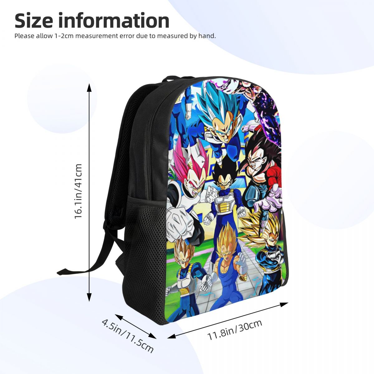 Mochila personalizada V-Vegeta - Laptop Accessories Bag For Men reseña y precio