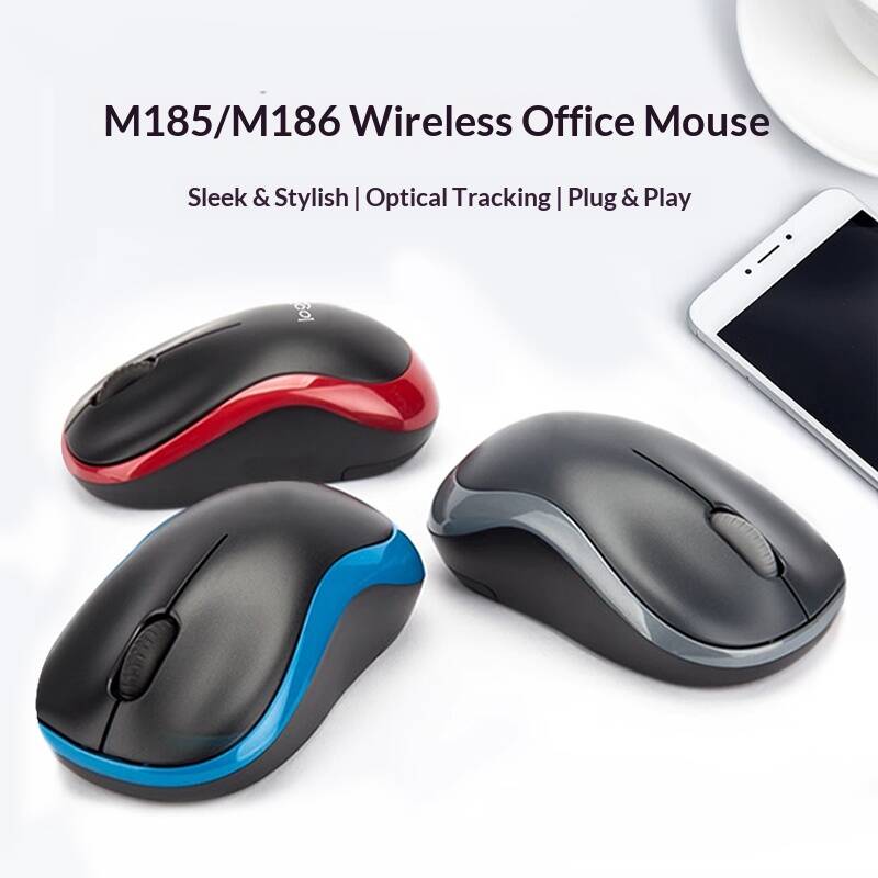 Ratón Óptico Logitech M185 Pre - Laptop Accessories Officeworks reseña y precio