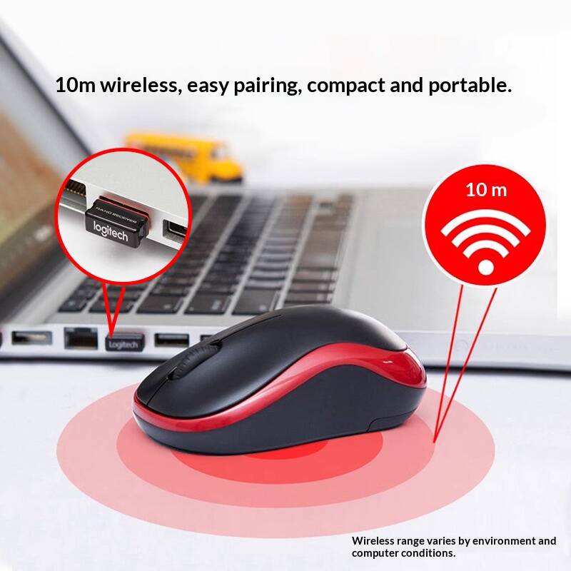 Ratón Óptico Logitech M185 Pre - Laptop Accessories Officeworks reseña y precio