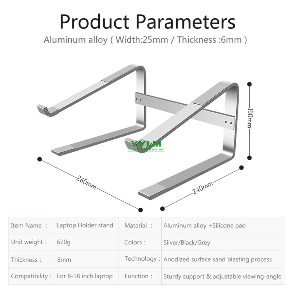 Soporte de aluminio para orden - Laptop Accessories Distributor reseña y precio