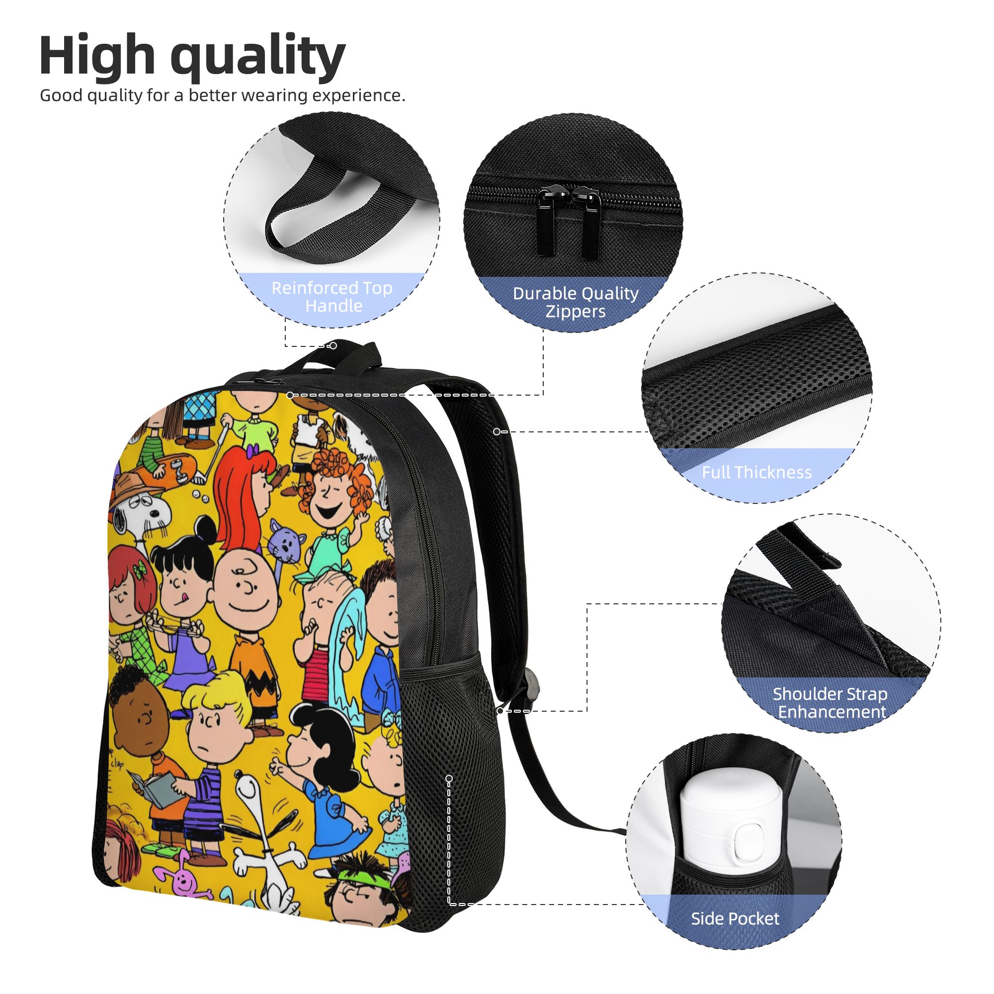 Mochila Snoopy Peanuts de moda - Laptop Accessories Bag reseña y precio