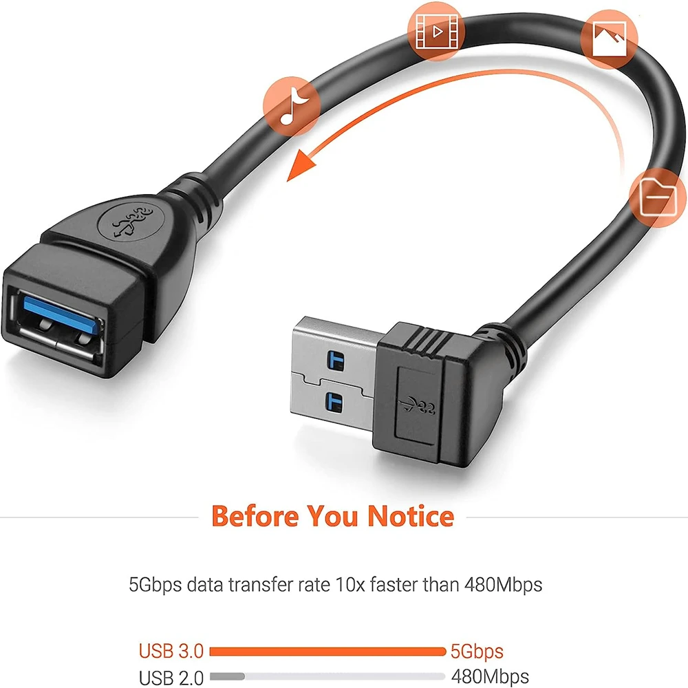 Cable de extensión USB 3,0 de  - Laptop Accessories Women reseña y precio