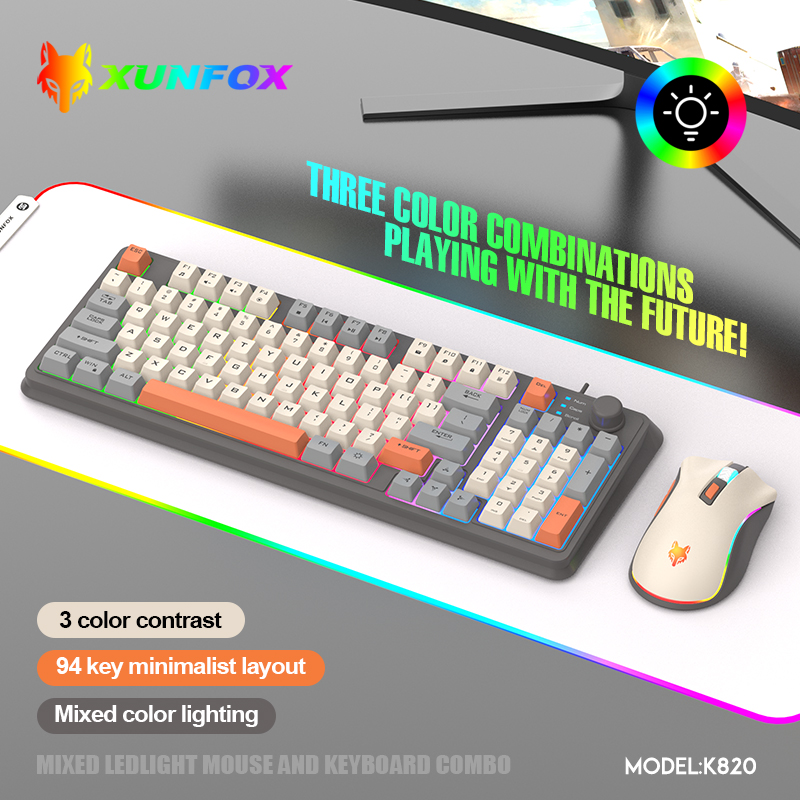 K820 USB juego con cable tecla - Laptop Accessories Women reseña y precio